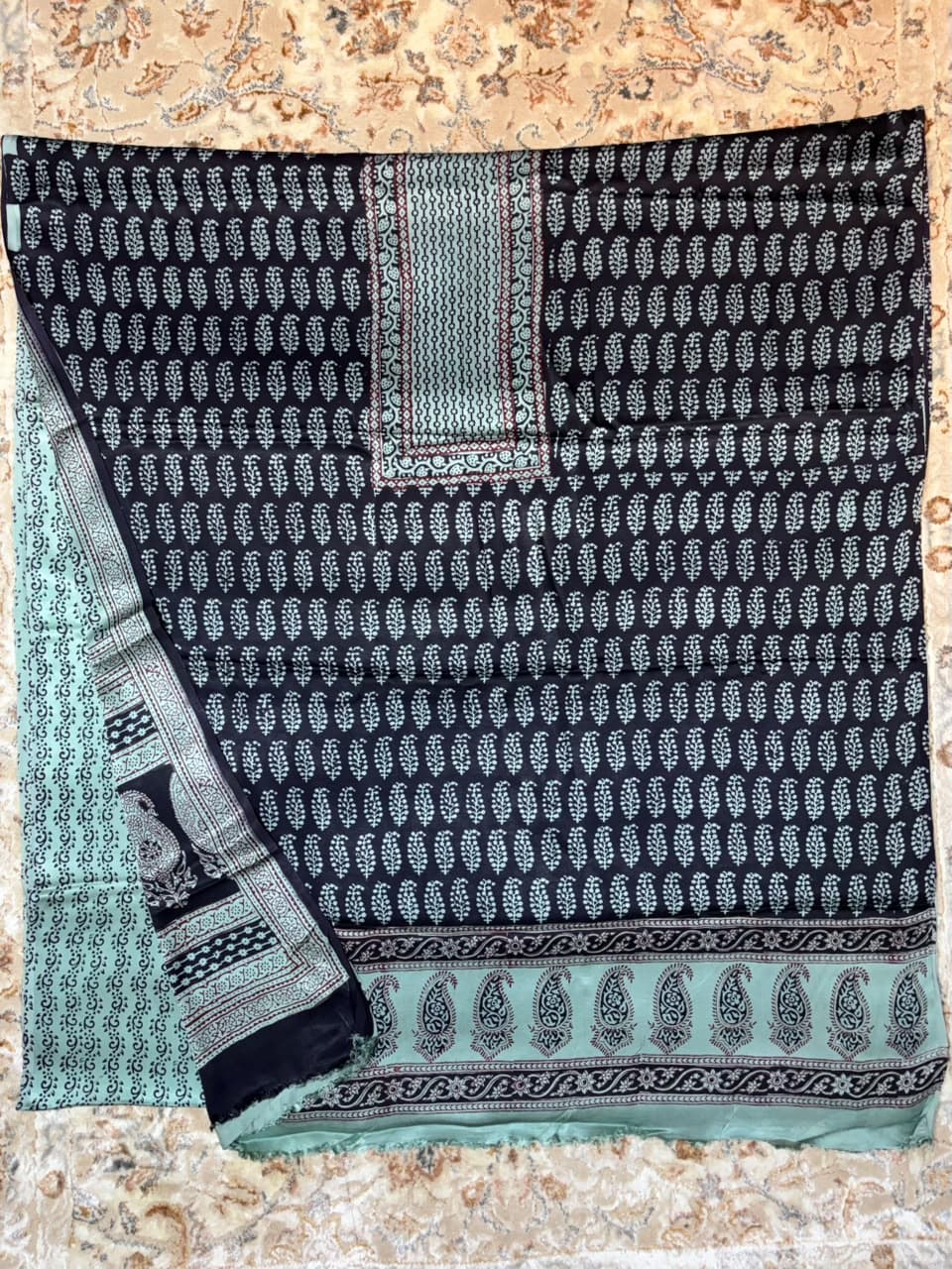 Baghprint Modal Silk Suit with Modal Dupatta — Piece 5