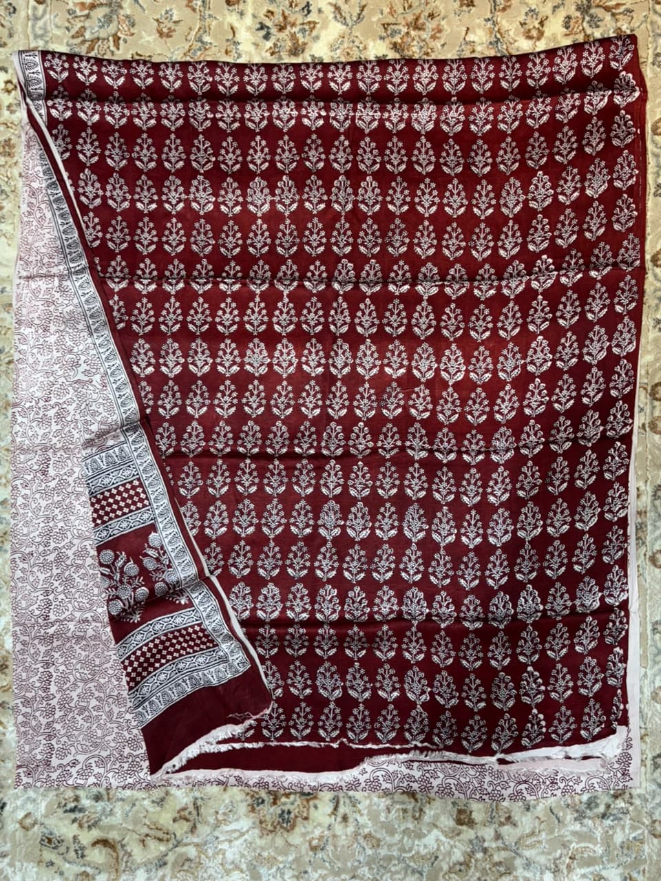 Baghprint Modal Silk Suit with Modal Dupatta — Piece 8